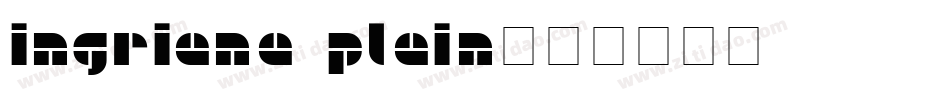 Ingriana Plain字体转换